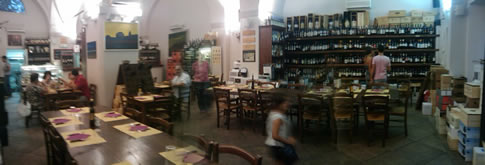 Blick in die Enoteca